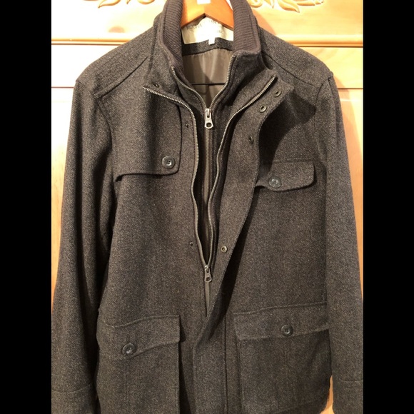 rocha. john rocha brown tweed wool mens jacket - Picture 6 of 7